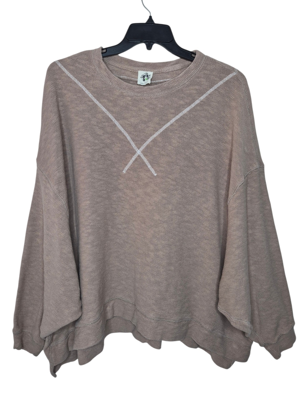 We The Free Come Again Oversized Sweatshirt Mauve Womens Medium